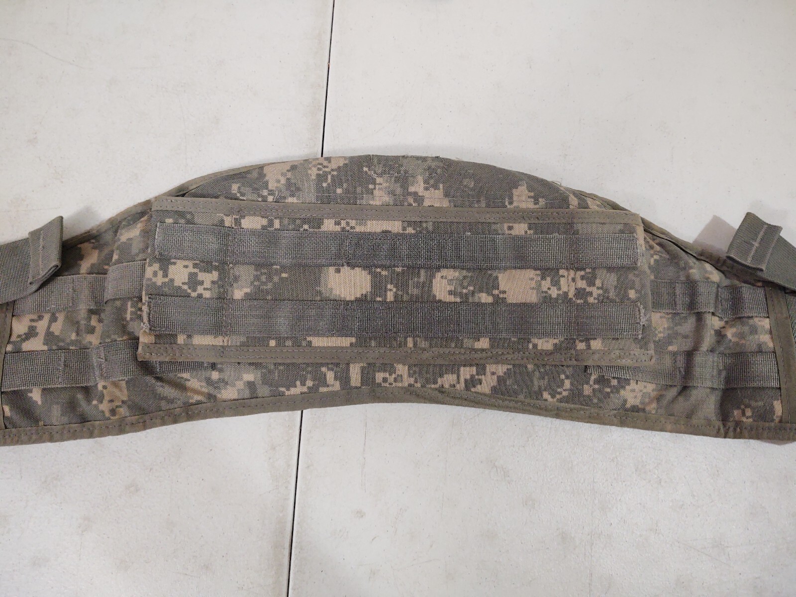 US Military MOLLE II Molded Waist Belt ACU, missing Frame Attachment Straps