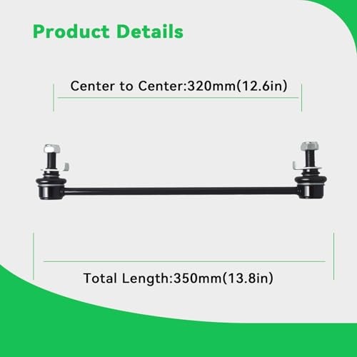 2Pcs K750273 Front Sway Bar Stabilizer Link Compatible With 2003 2PC_K750273