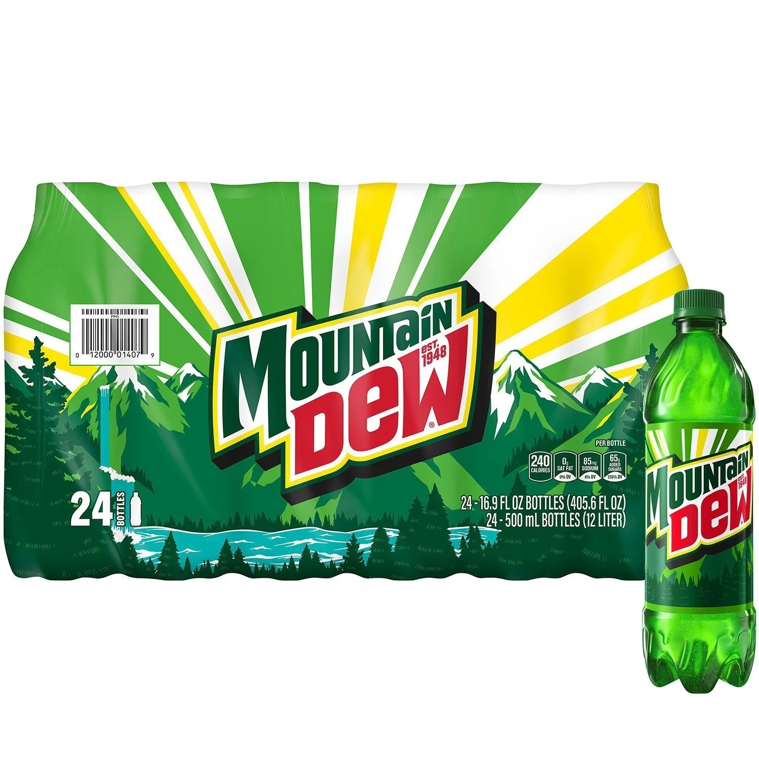 Mountain Dew Soda (16.9 fl. oz., 24 pk.)