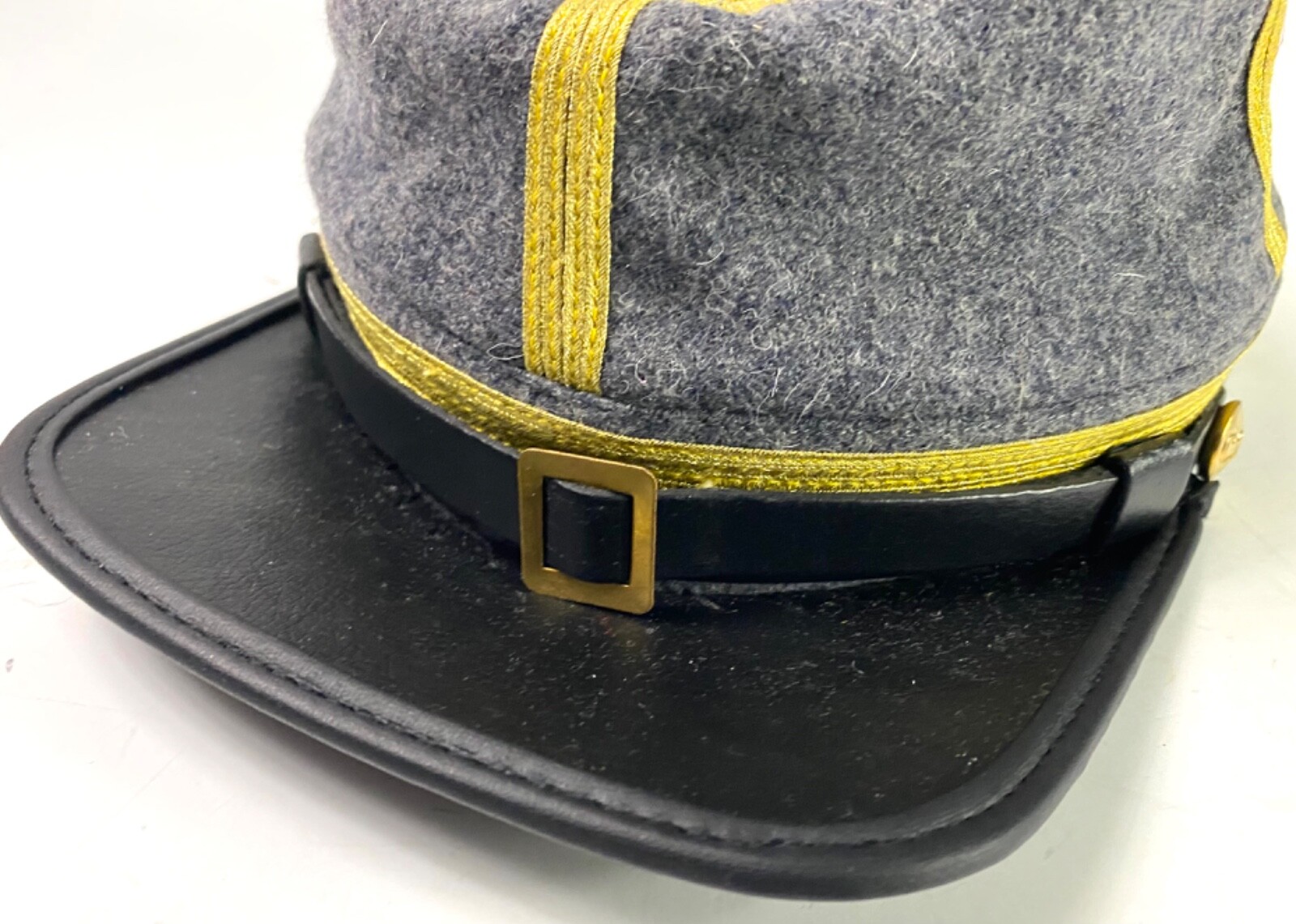 CIVIL WAR CONFEDERATE CSA GENERAL INFANTRY OFFICER KEPI FORAGE CAP-XLARGE