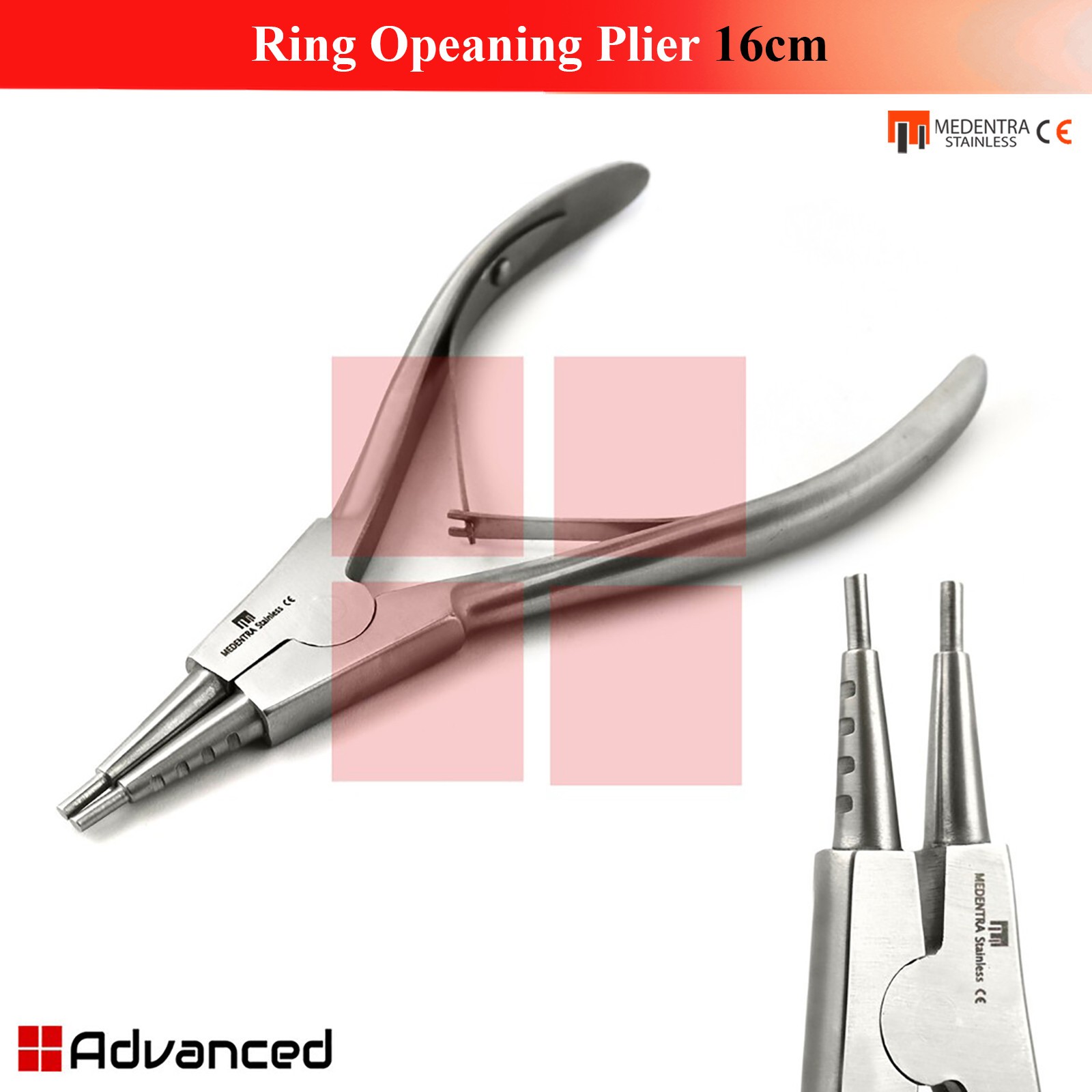 Ring Opening Plier 16cm Captive Bead Ring Opener CBR Piercing Expander Forceps