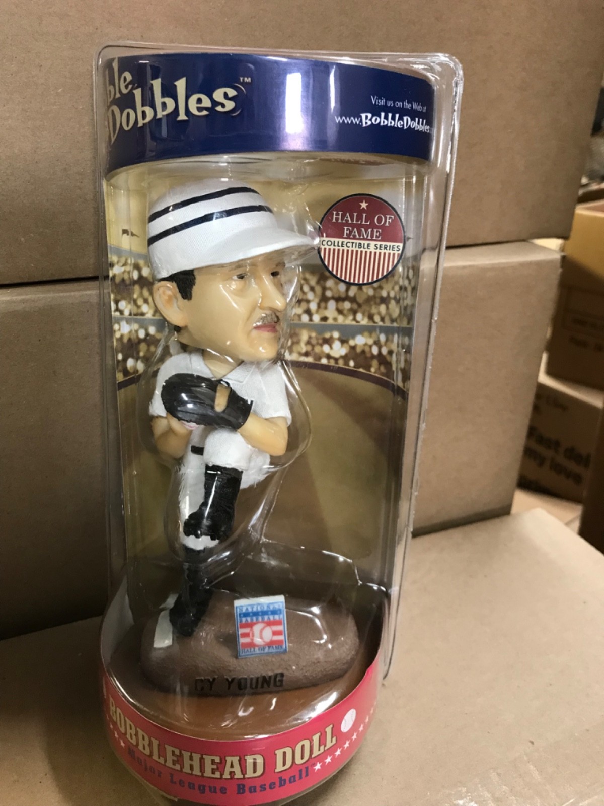 Bobble Dobbles Cy Young HOF Cooperstown 2003 Bobblehead Boston Red Sox NIB