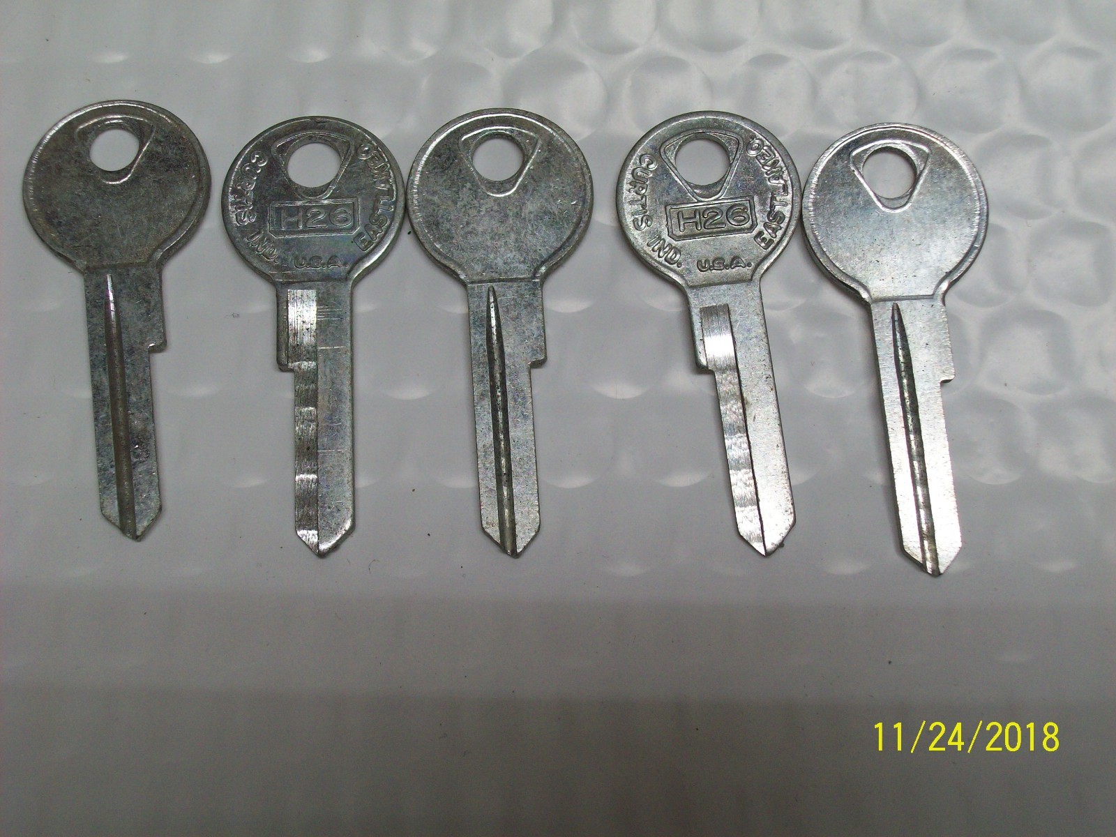 Lot of 10 Curtis Blank H26 Keys