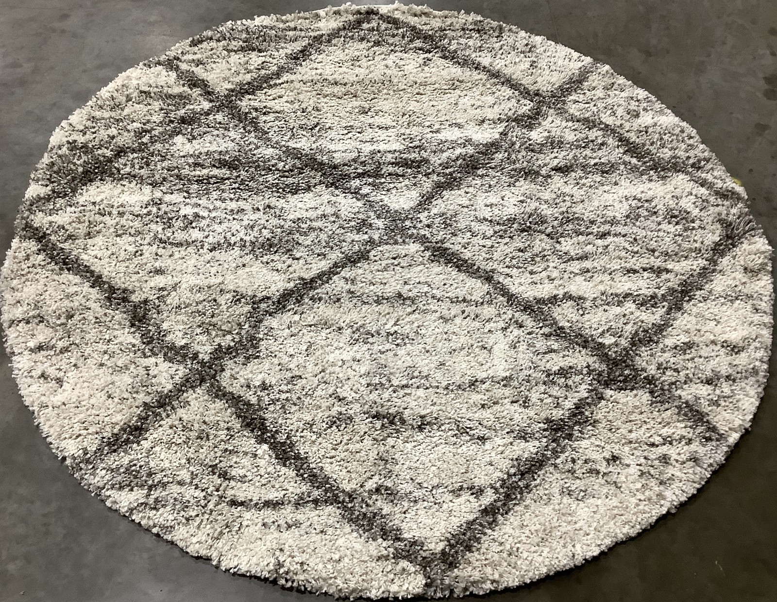 GREY / BEIGE 5'-3" x 5'-3" Binding Stain Rug Reduced Price 1172684760 SGH281J-5R