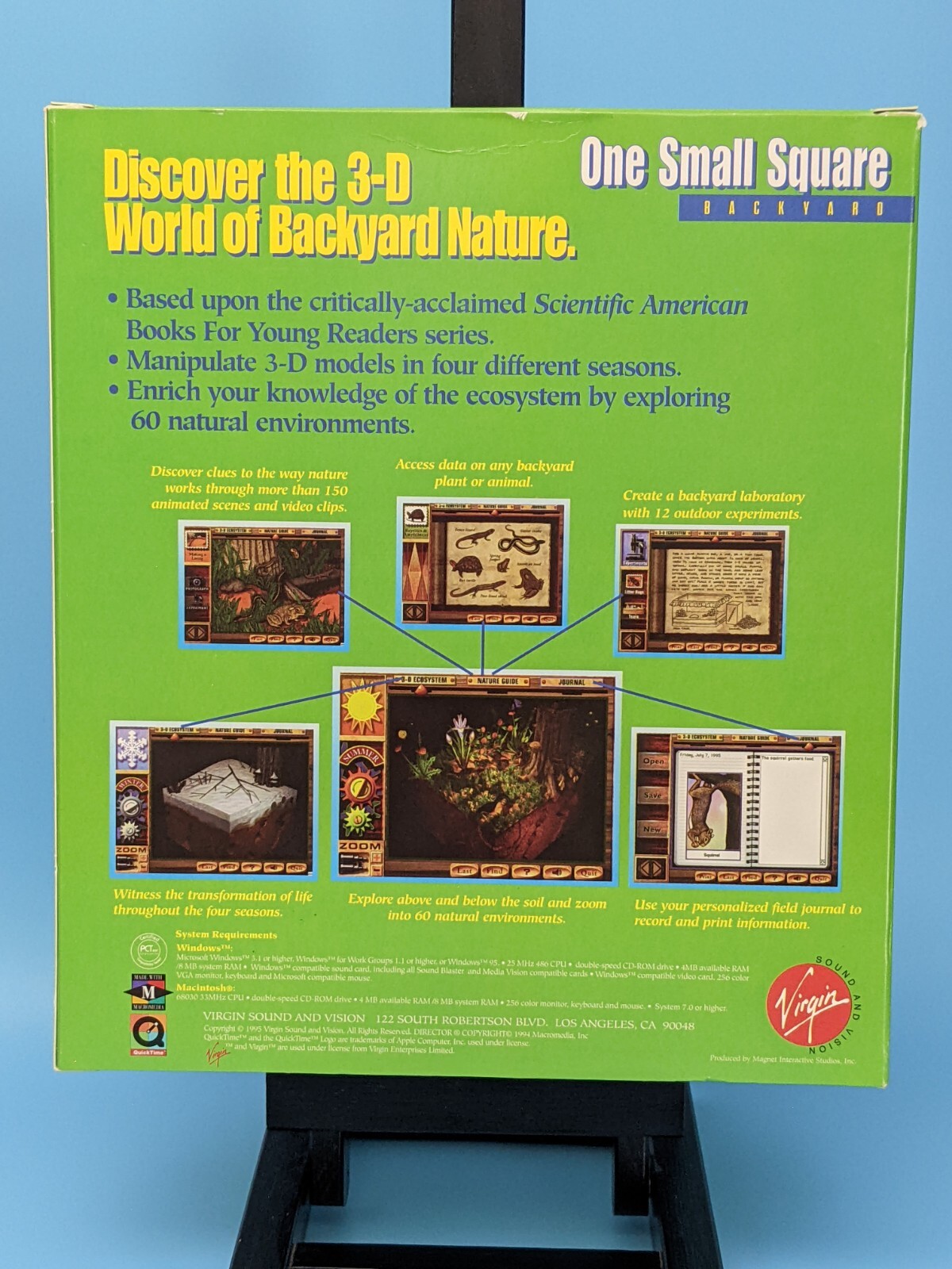 One Small Square Backyard Virgin: CD-ROM Software Vintage Windows Macintosh 1995