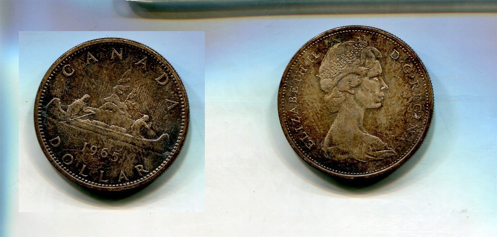 CANADA 1965 TYPE 2 SMALL BEAD BLUNT 5 SILVER DOLLAR CHOICE BU 6436Q