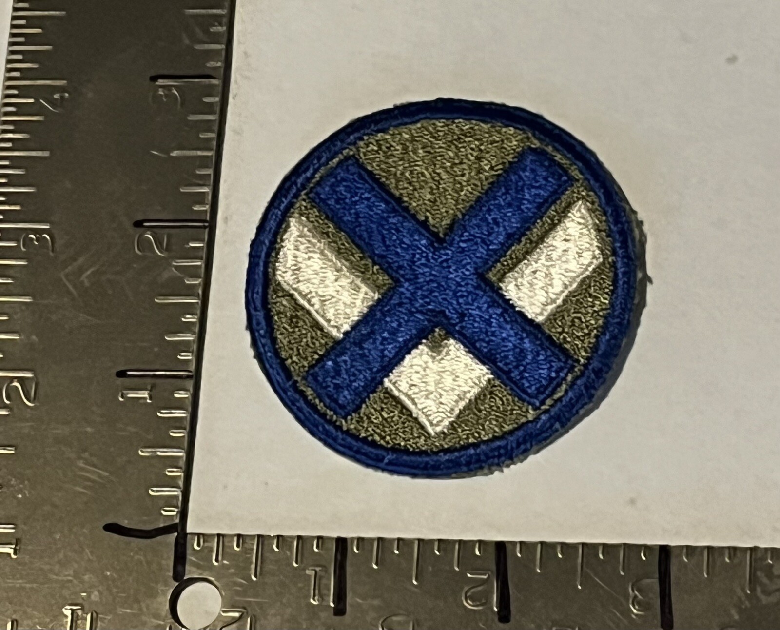 Original WWII US Army XV Corps Patch - 15th Corps SSI Second Design cut-edge