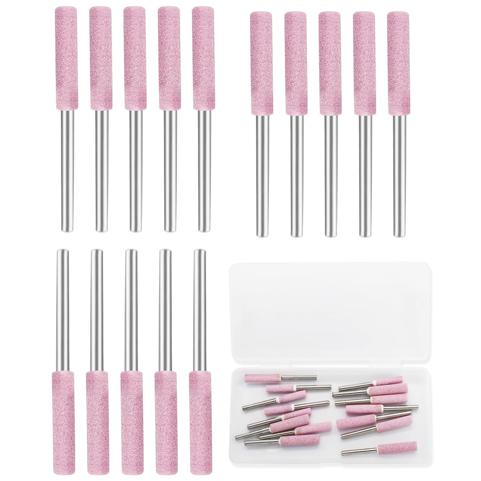 12 Pcs 7/32 Inch Chainsaw Sharpening Stones - Diamond Sharpener Grinding Ston...