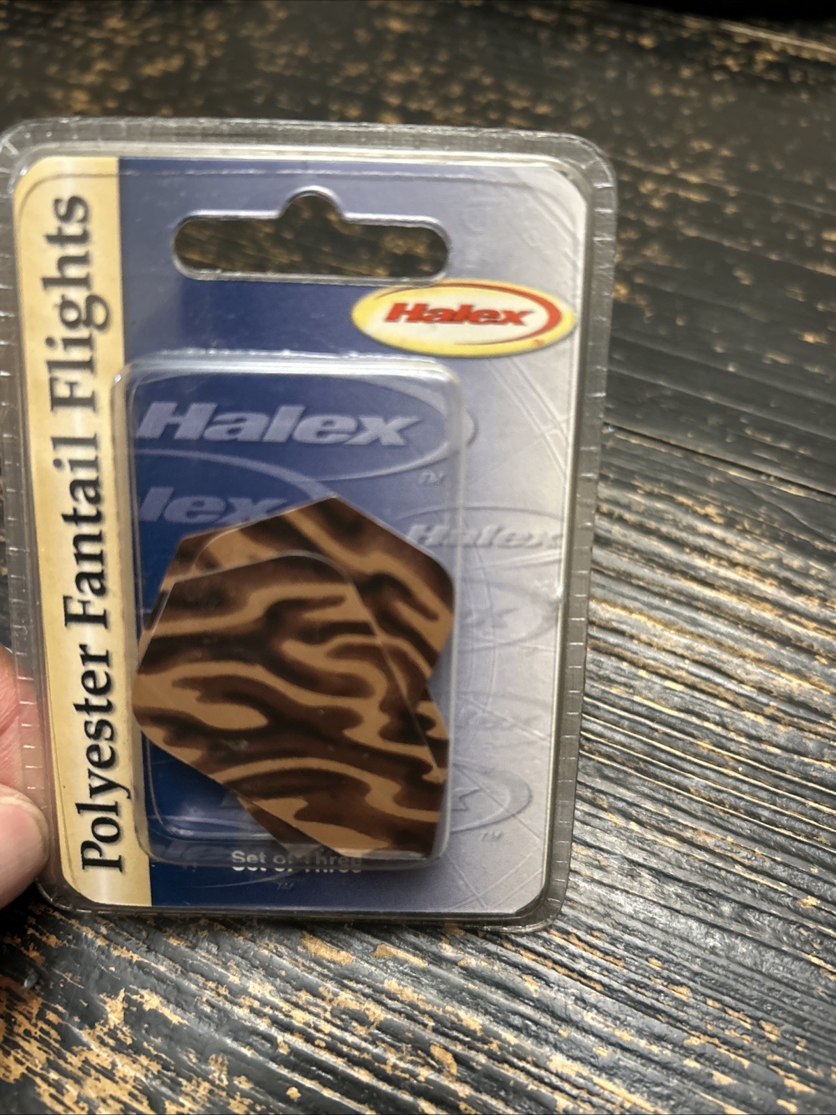 Vintage Halex Standard Metallic Retro/polyester Brown Camo Fantail Flights NEW