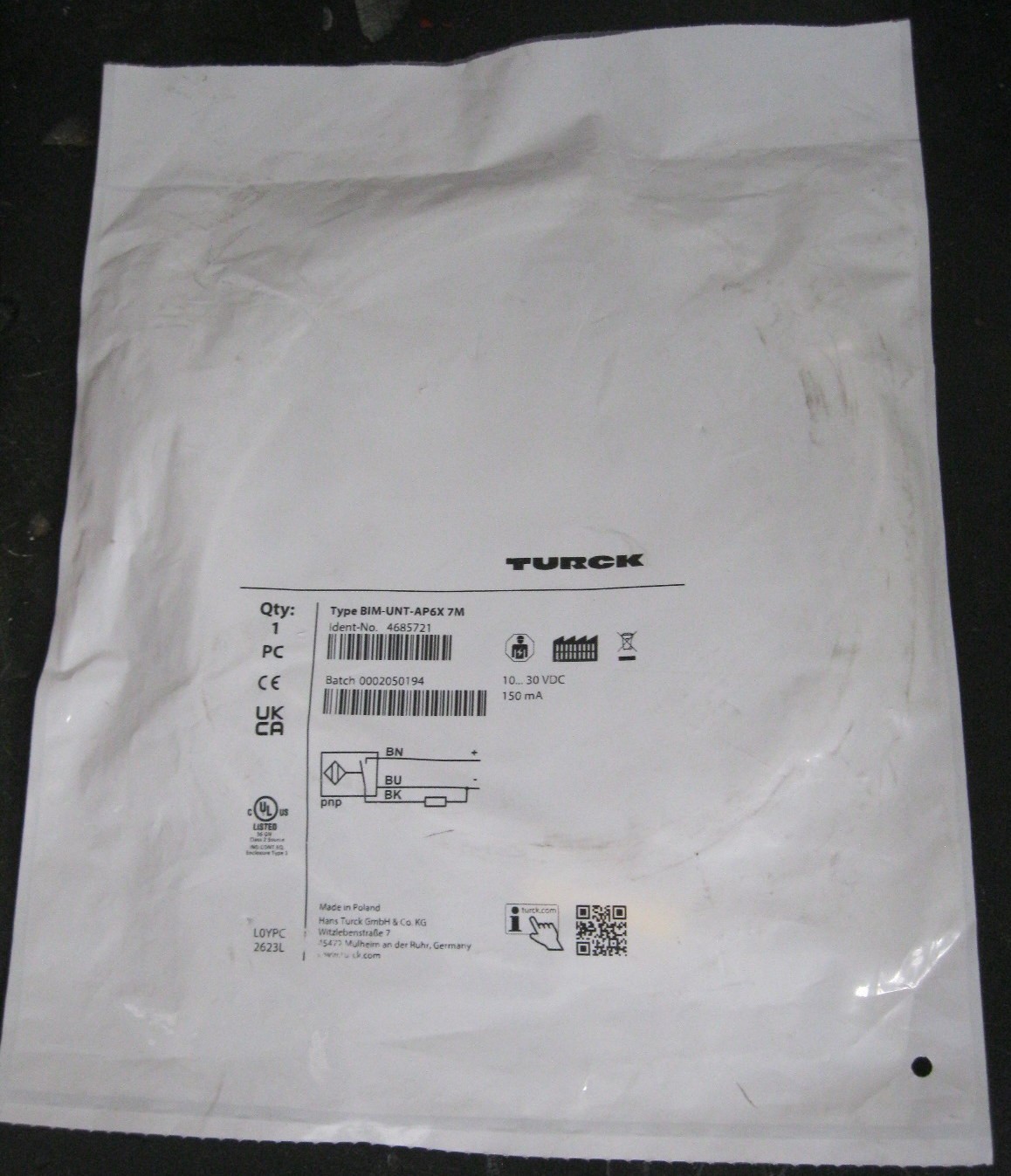 Turck BIM-UNT-AP6X 7M Cylinder Position Sensor