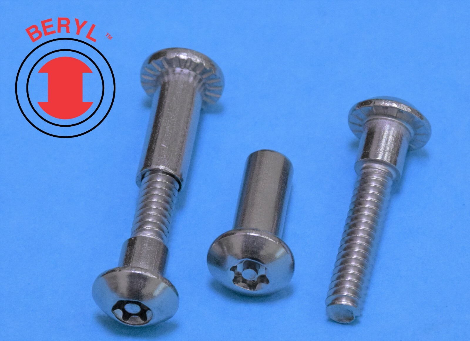 T27, Stainless Steel Six Lobe With A Pin Sex Bolts #10-24X5/8"(1-1/16") - 10sets