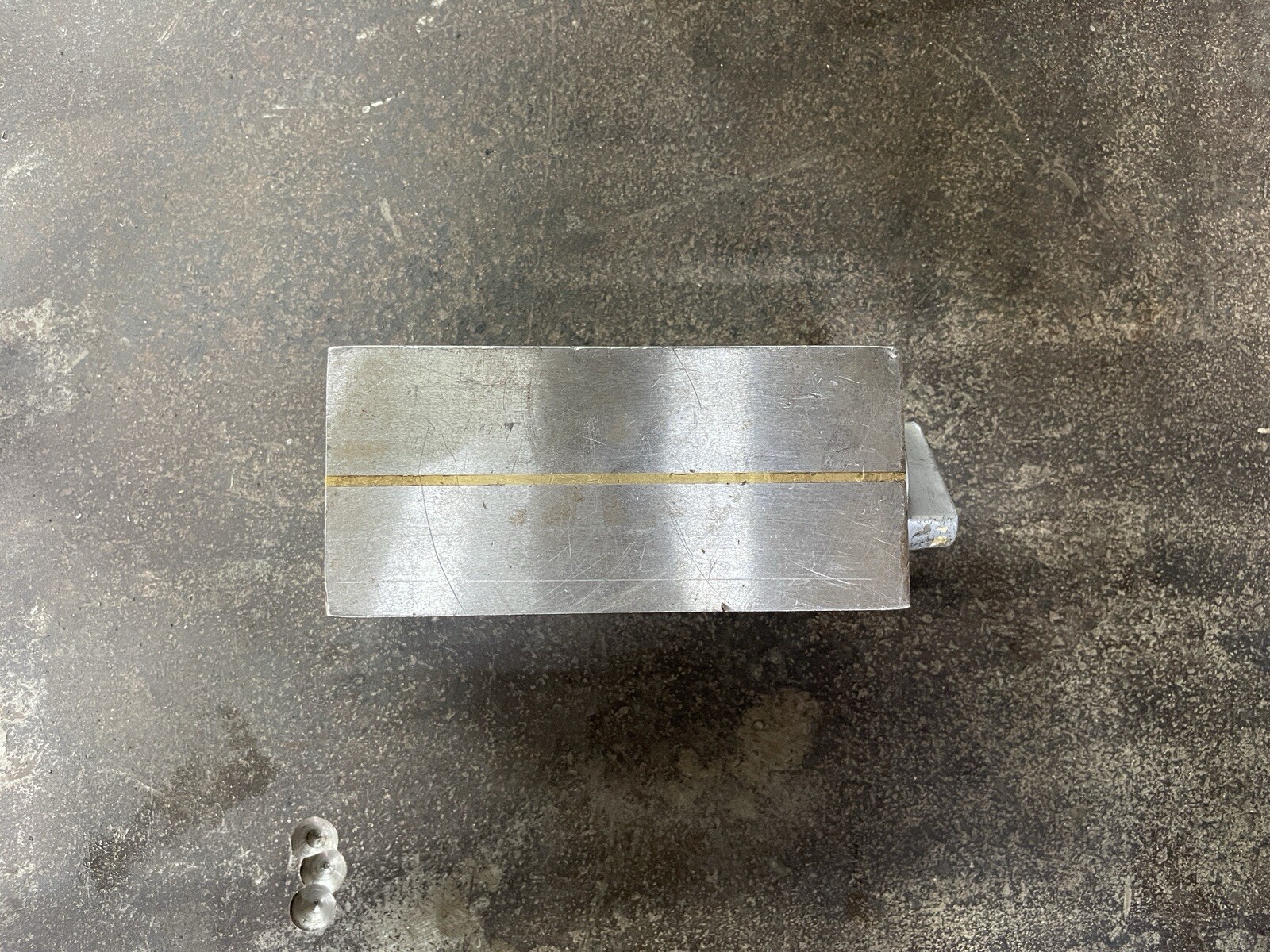 Brown & Sharpe Standard Pole Rectangular Permanent Magnetic Block Chuck 760