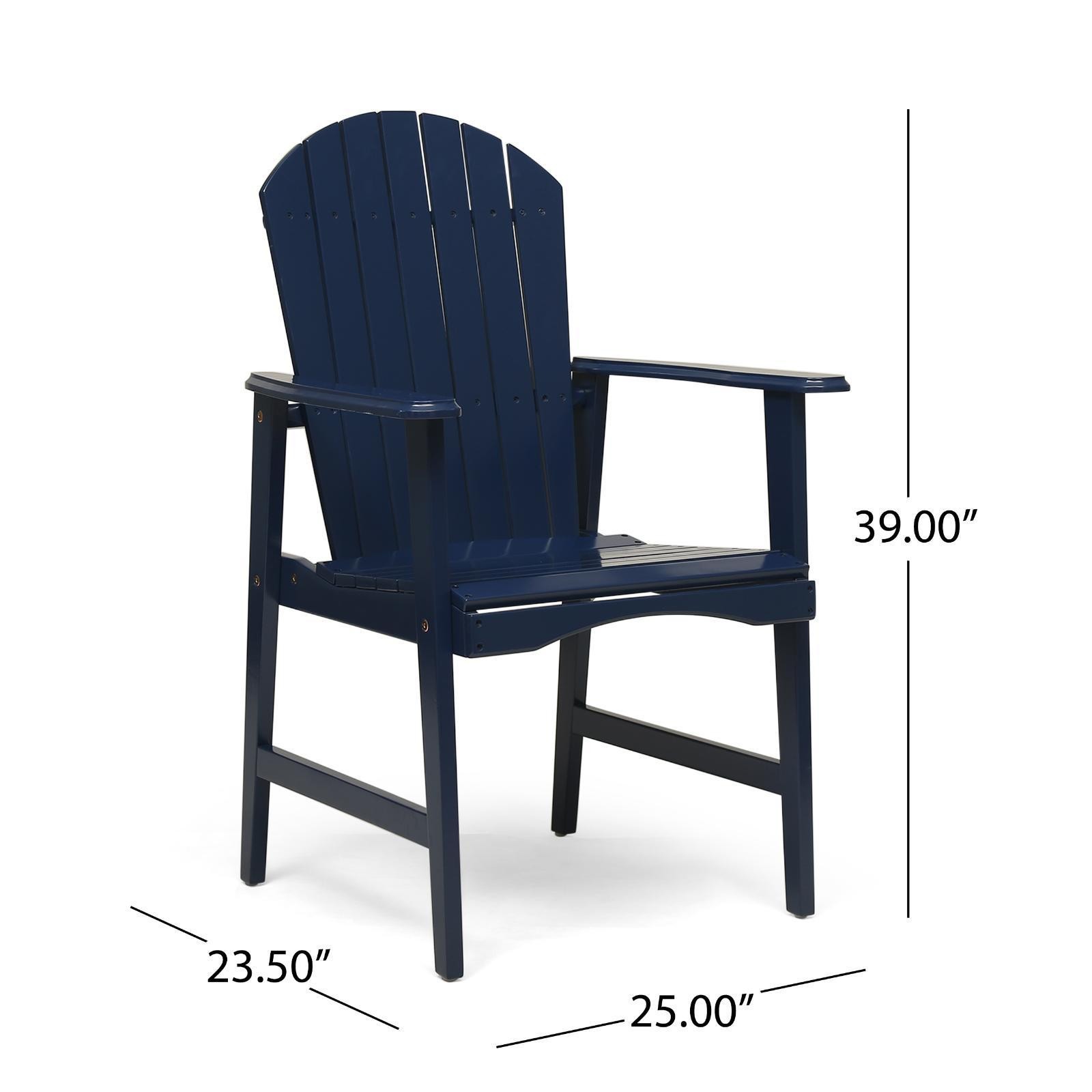 Patio Seating Outdoor Acacia Wood Dining Chairs Adirondack Chairs Wooden Garden