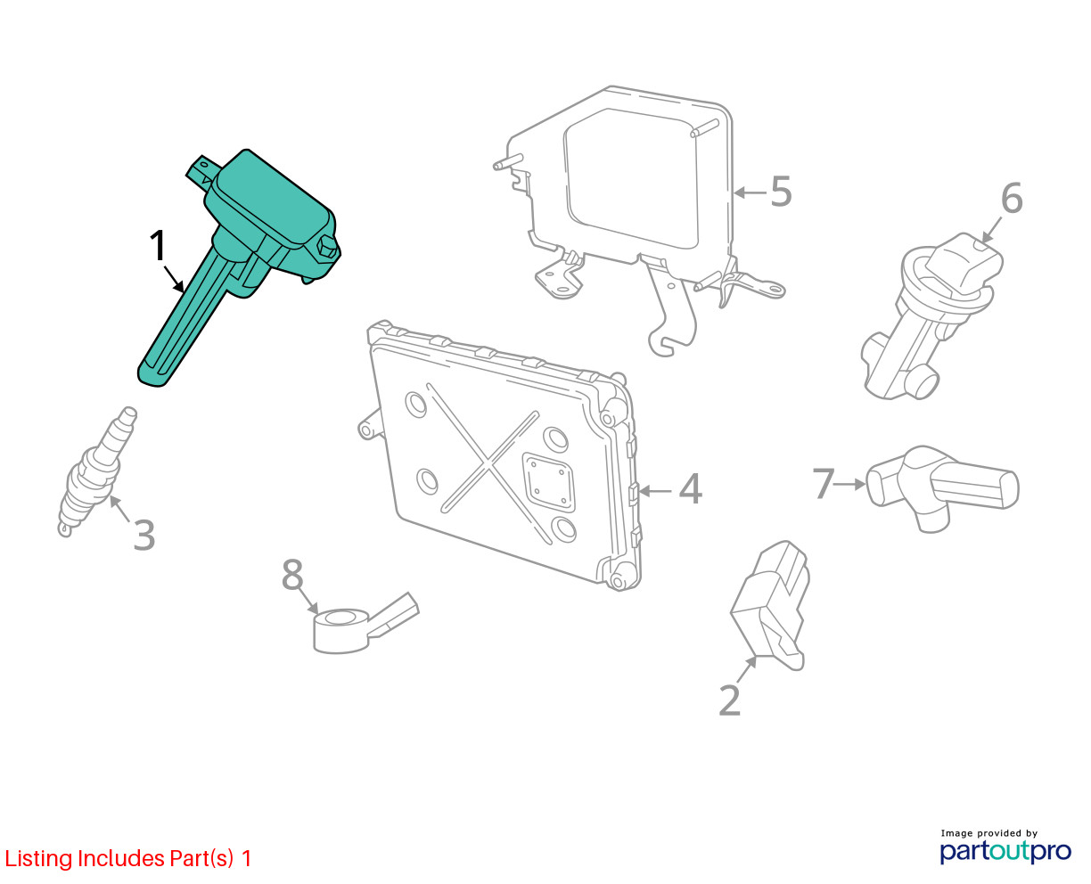 2020 Pacifica Ignition Coil/Coils/Igniter Sku#4500010