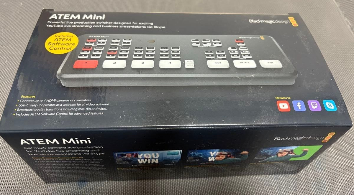 Blackmagic Design ATEM Mini Pro HDMI Live Stream Switcher Used Japan