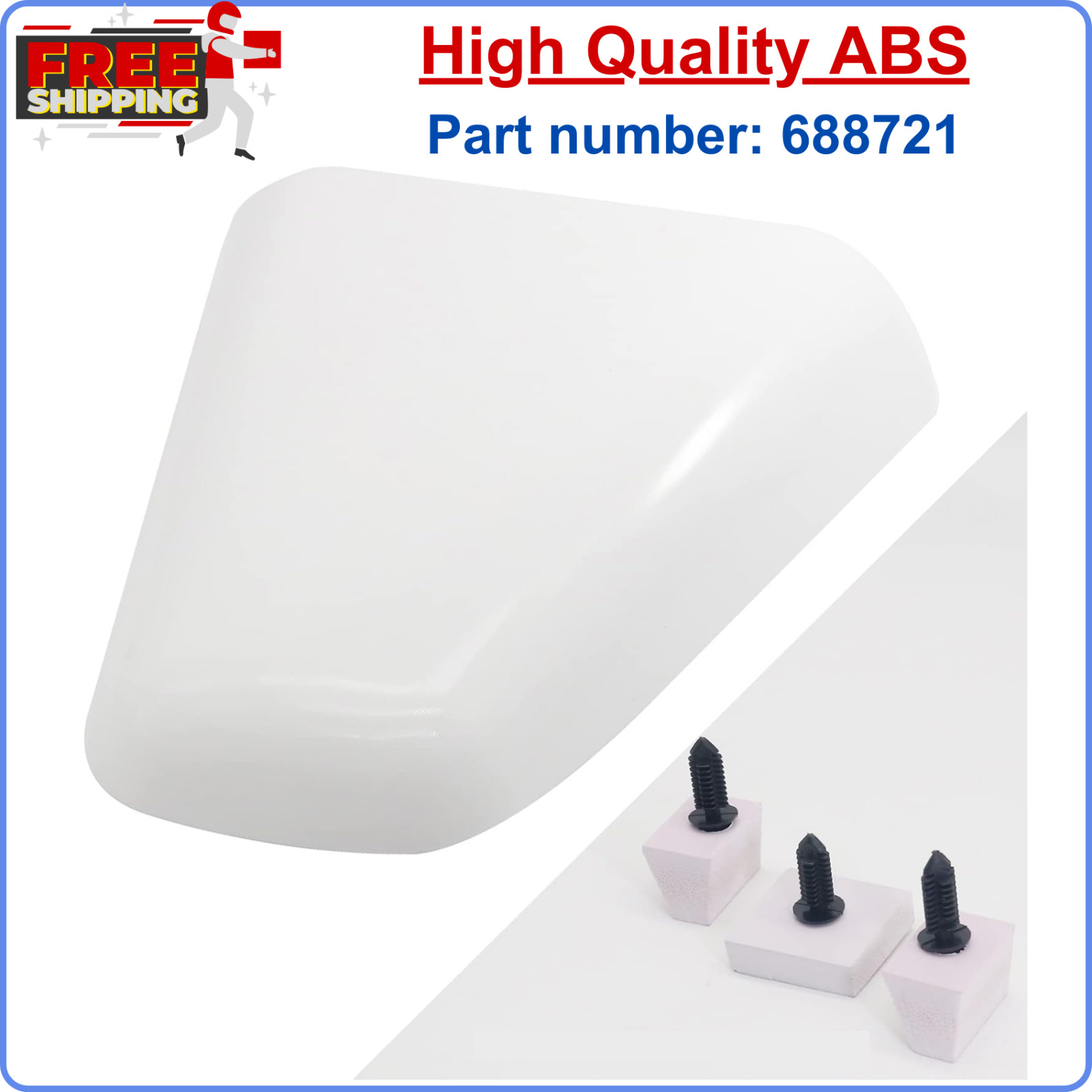 For SEA RAY 688721 Ventilation Cover Hull Clam Shell Side Vent Size 5-11/16 X 5