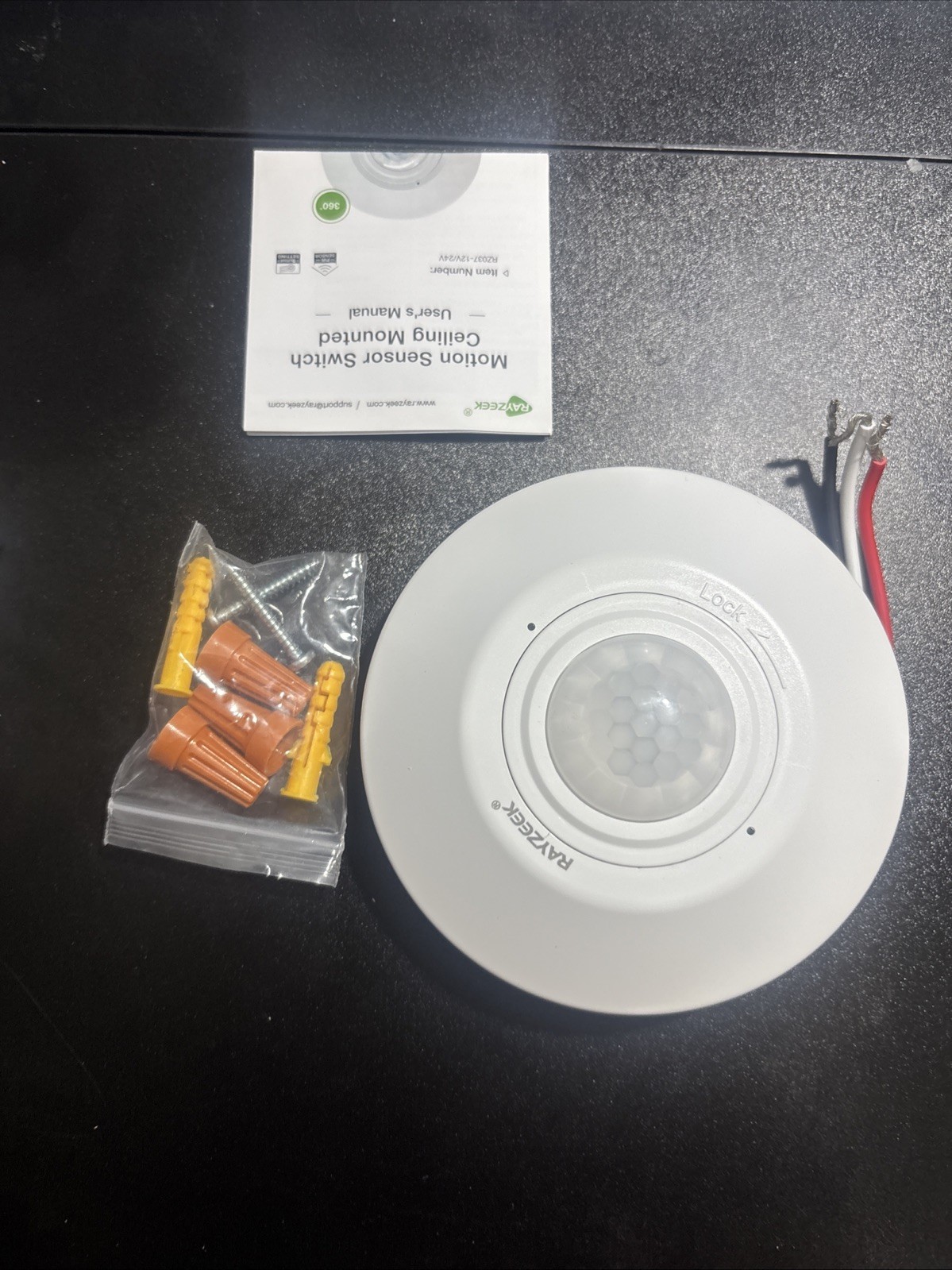 Sensor Switch Ceiling Mount Sensor CM 9 White 360° Lens Small Motion Detector