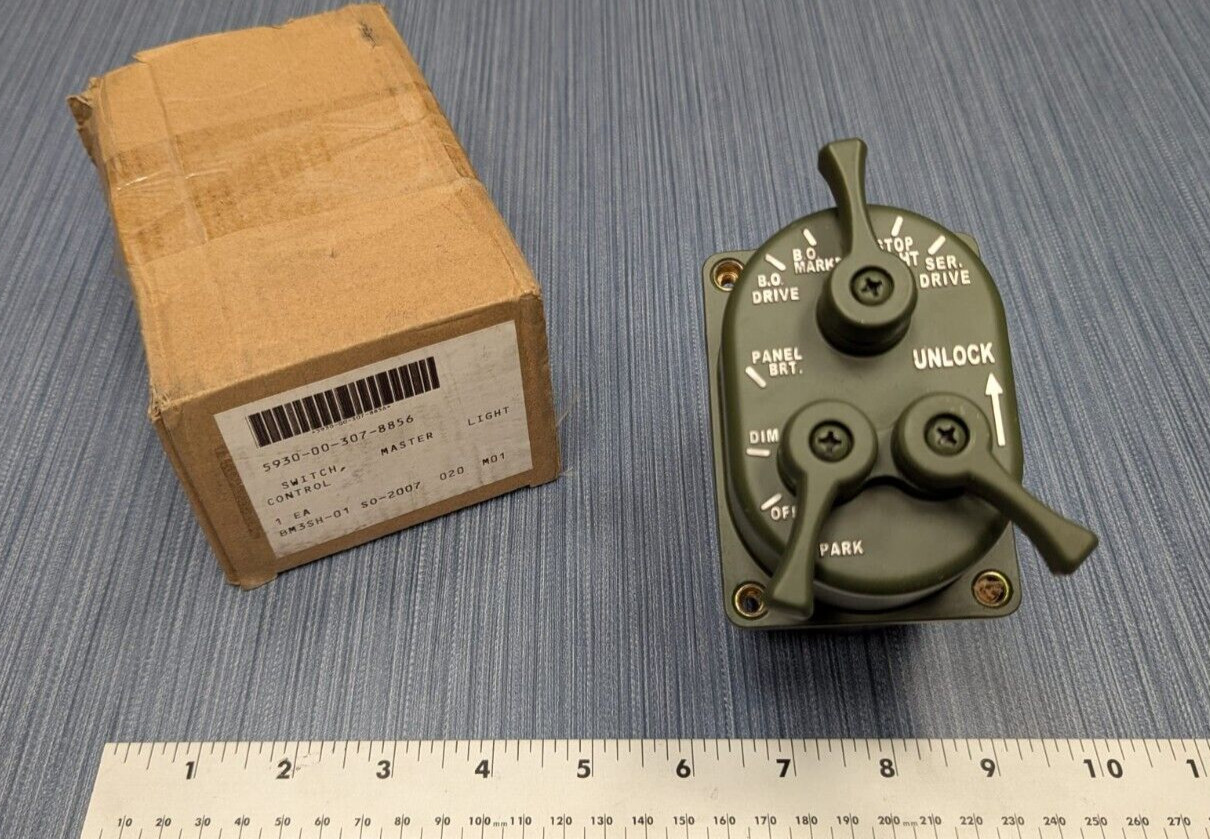 HMMWV 3 Lever Light Switch Controller 24V 7368702 NSN 5930-00-307-8856 M998 M35