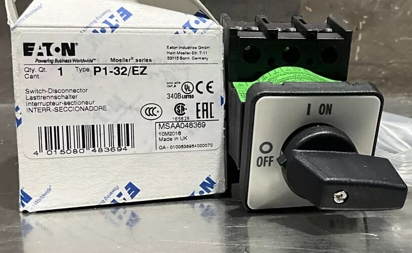 Eaton NSB P1-32/EZ Rotary Switch 32A 400V 50/60Hz EA Nos Surplus