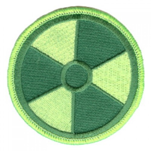 RADIATION PATCH GREEN ON GREEN