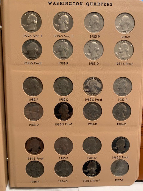 1932-1998 Washington Quarter Complete Set with PROOFS 190 Coins plus Bonus
