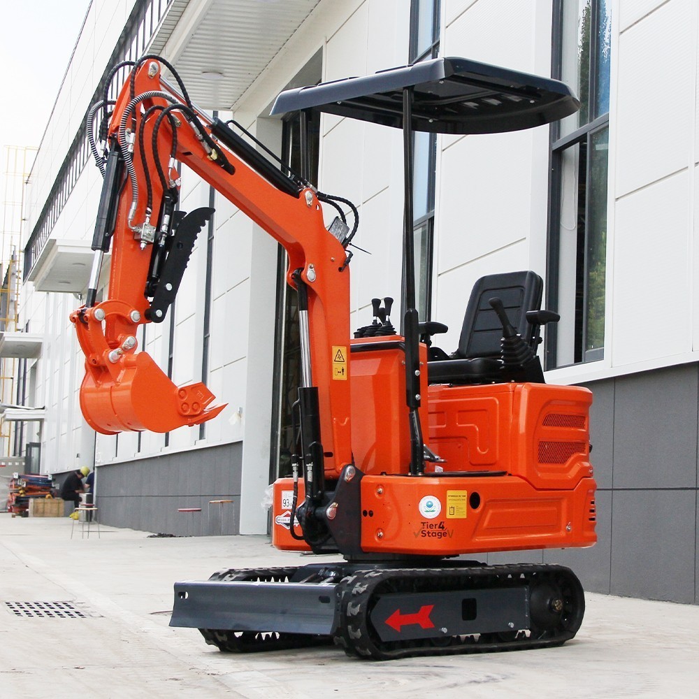 1 Ton Mini Excavator Orange B&S Engine Hydraulic System, USA STOCK, TX