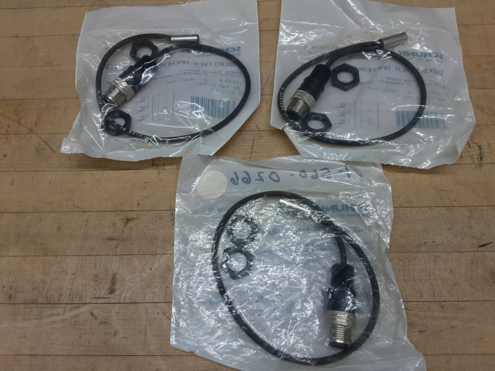 Lot of 3 - Schunk IN 60/ -M12 Inductive Proximity Switch 0301593 PNP NC