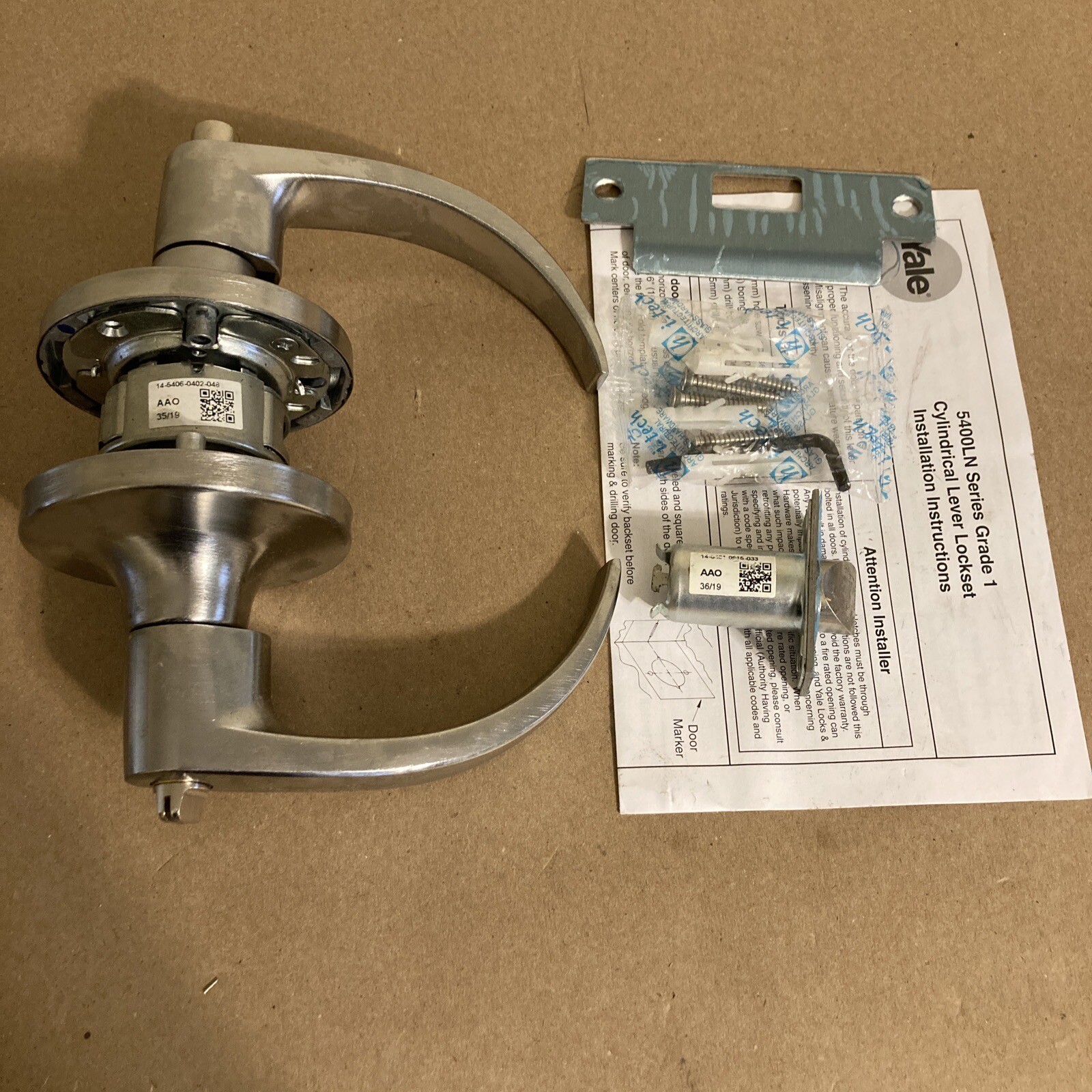 Yale 5425LN PB Grade 1 Privacy Lock - Not Keyed - RH - PB5425LN626