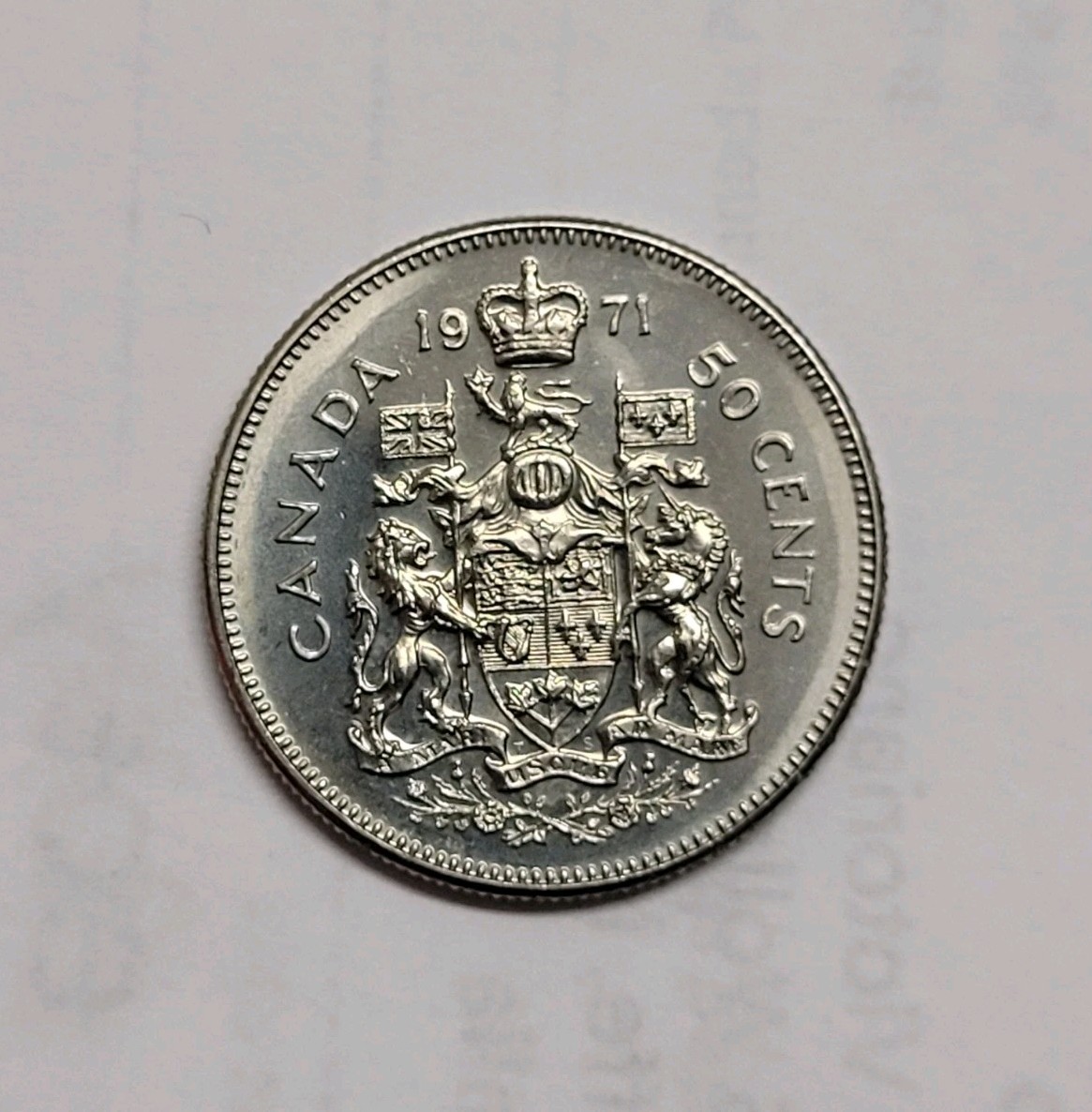 1971 Canada 50 Cents - Elizabeth II PL Coin