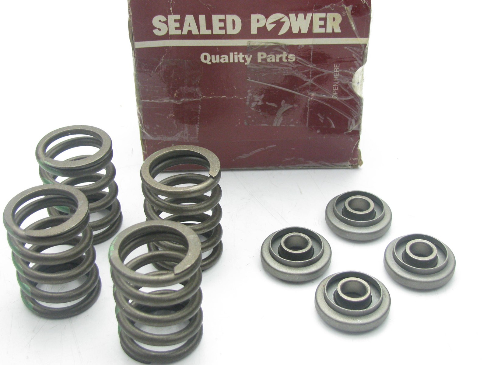 (4) Sealed Power RC-128-A Engine Valve Spring & Rotocap 1965-1976 Ford 300-L6