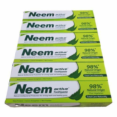 Neem Active 98%Natural Origin Total Care Toothpaste 100 gm + 25 Gm - 6 Tubes
