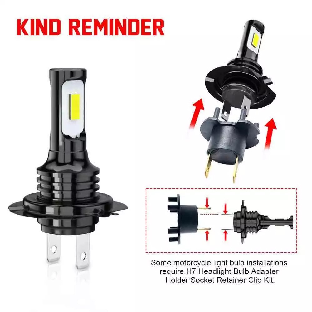 4x H7 H11 LED Headlight Bulbs White For Suzuki Hayabusa GSX1300R 2008-2017 2019