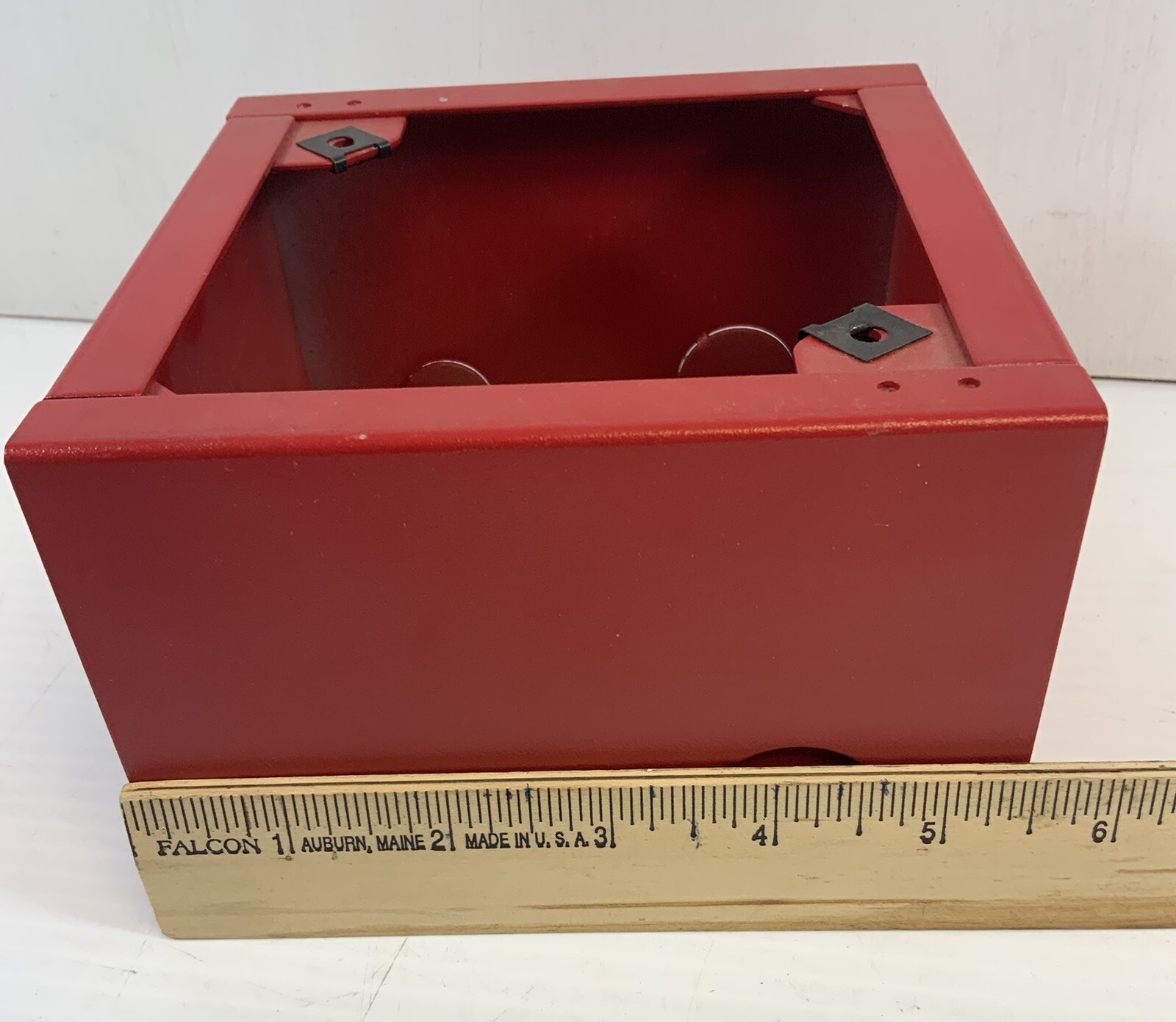 (NEW) SEIMENS SBBS-R Red Fire Alarm Surface Mount Back Box