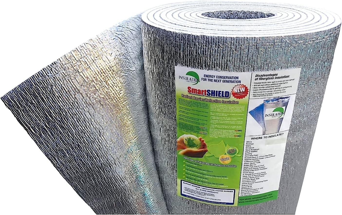 SmartSHIELD Pro 10mm Foil with Core Foam - Radiant Barrier, 48"x50ft