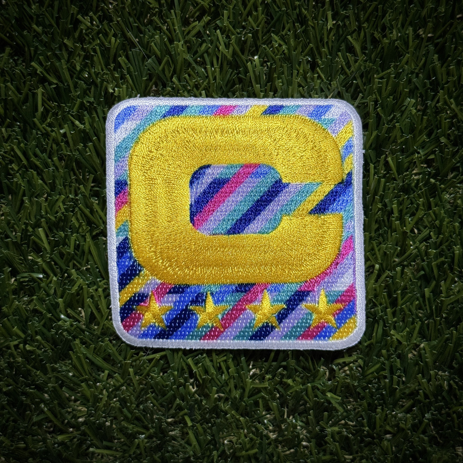 NFL Authentic Team Game Issued Captain Patch Crucial Catch Cancer Five Star Year