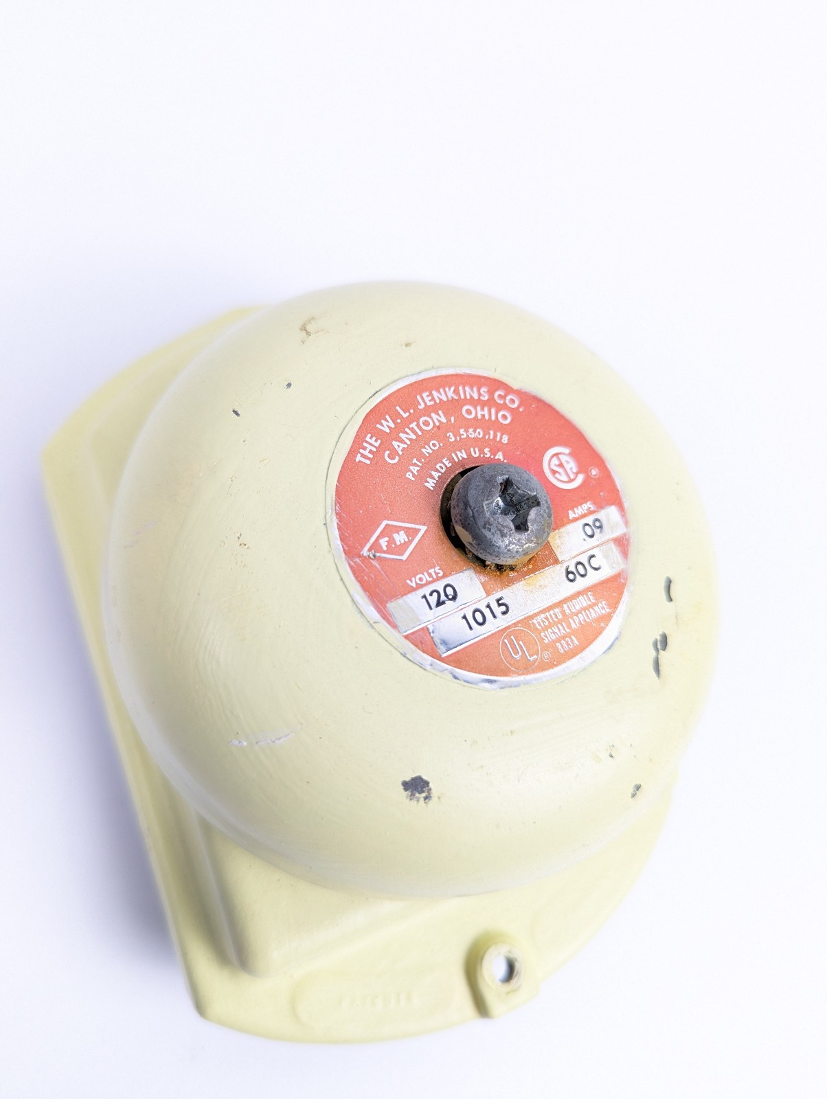 Alarm Bell Round 4-1/4. Dia 120 Volts Ac Made By Jenkins