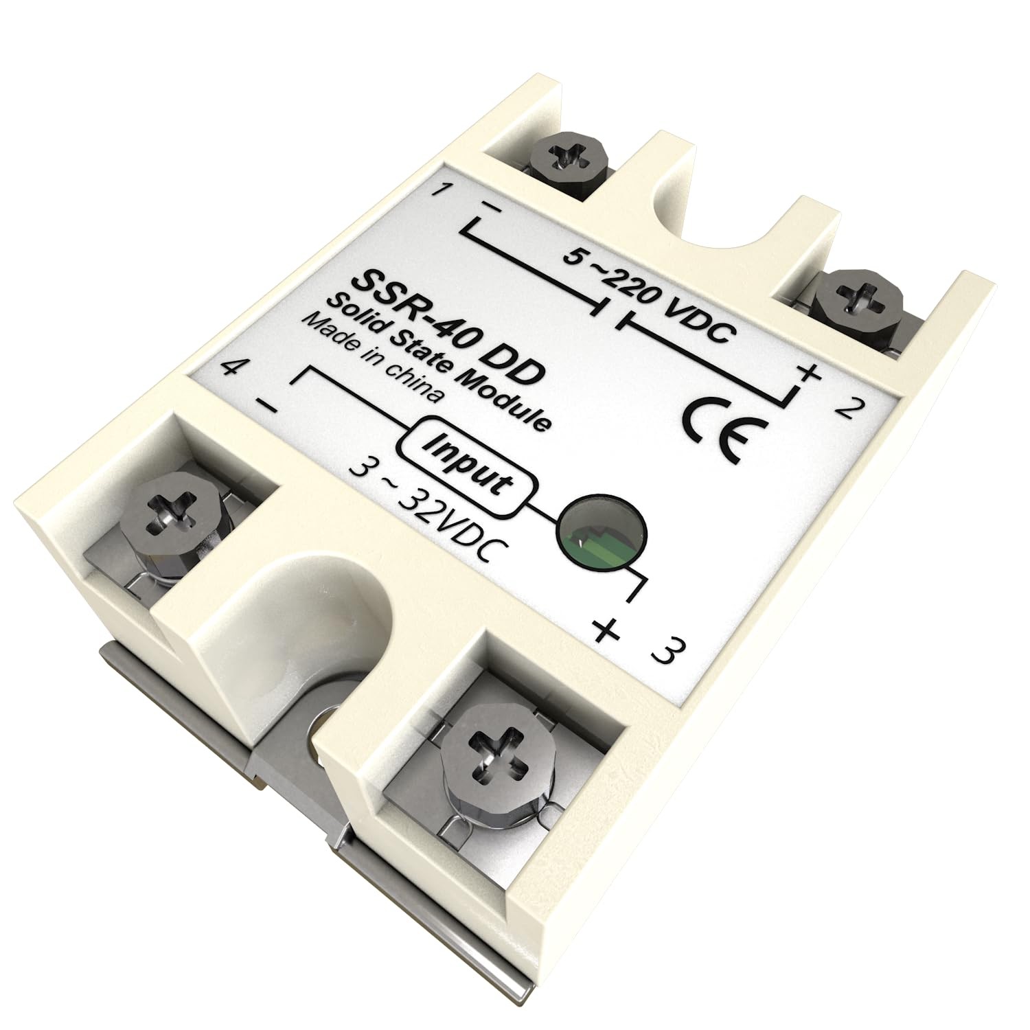 Solid State Relay 40DD Single Phase Semi-Conductor Relay Module SSR-40DD Inpu...