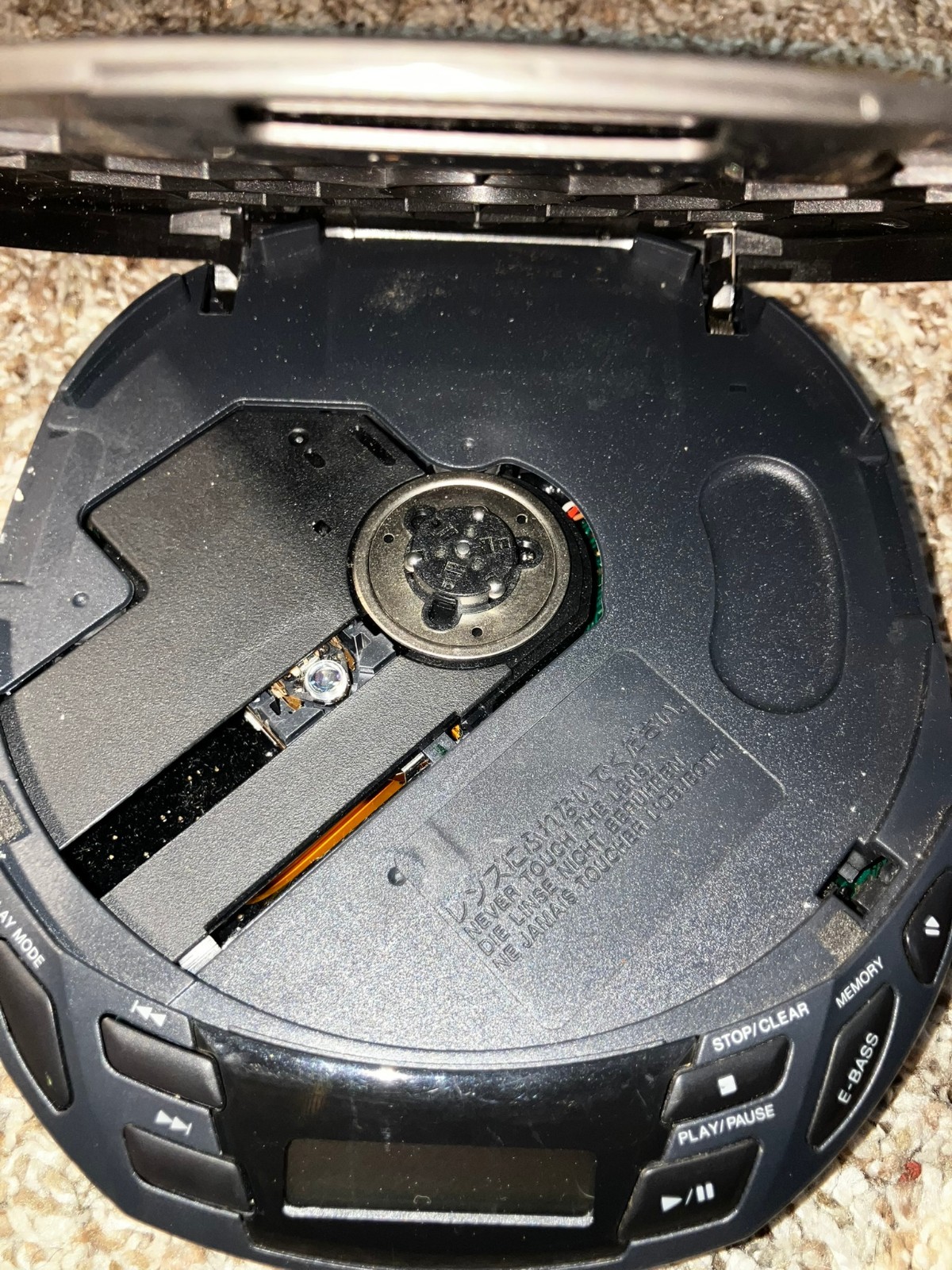 Optimus CD-3760 Portable Car CD Player - TESTED/WORKING