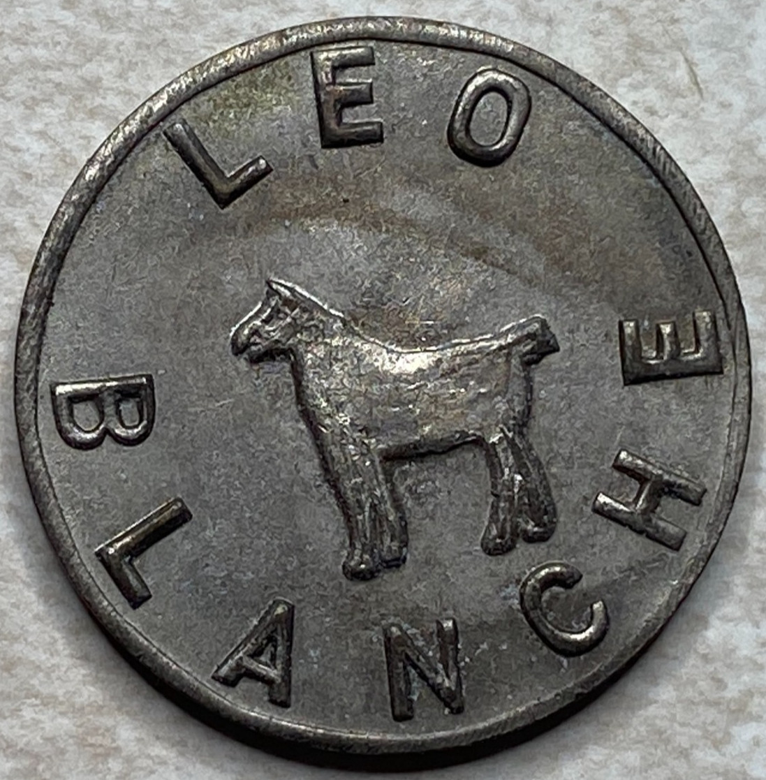 Leo Blanche Goat ST Paul Saint MN Minnesota Trade Slot Token T2783
