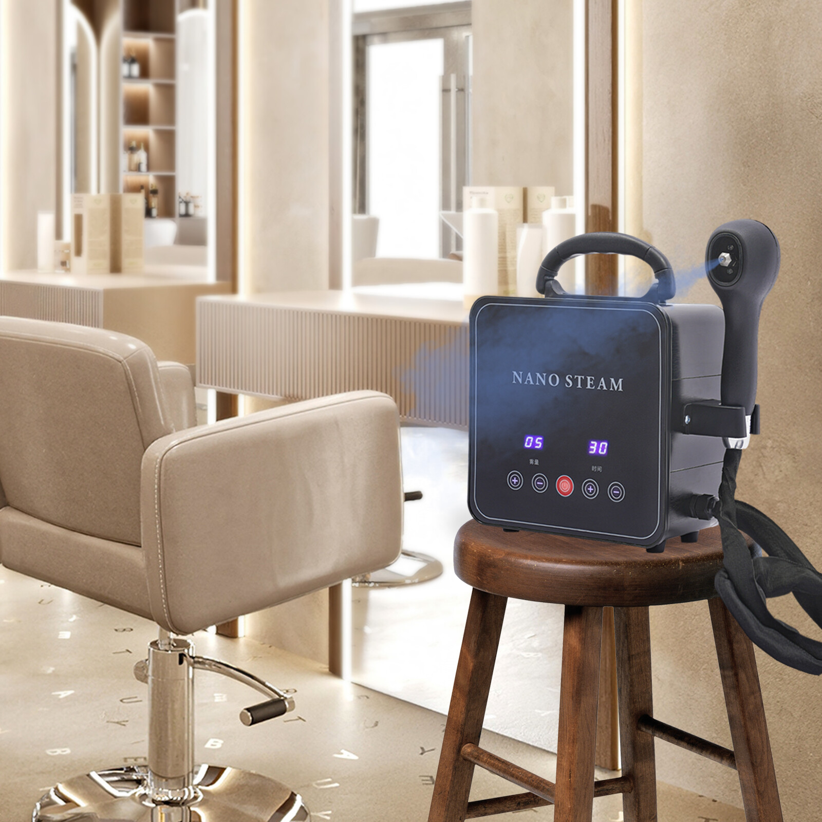 Adjustable Mist Level Hair Steamer Nano Hair SPA Steamer for Deep Conditioning