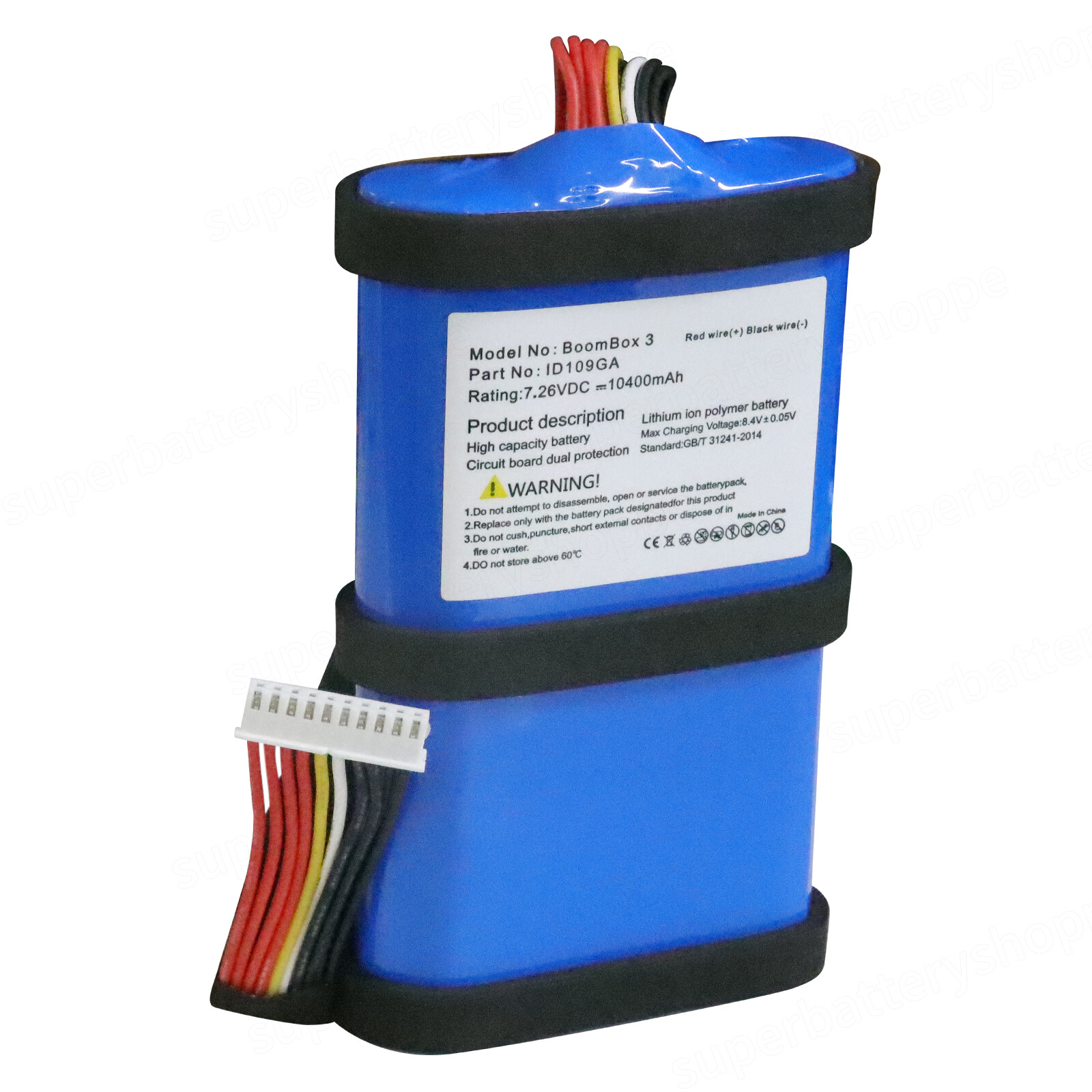 Replacement Battery ID109GA For JBL BOOMBOX 2 3 Wireless Bluetooth Speaker