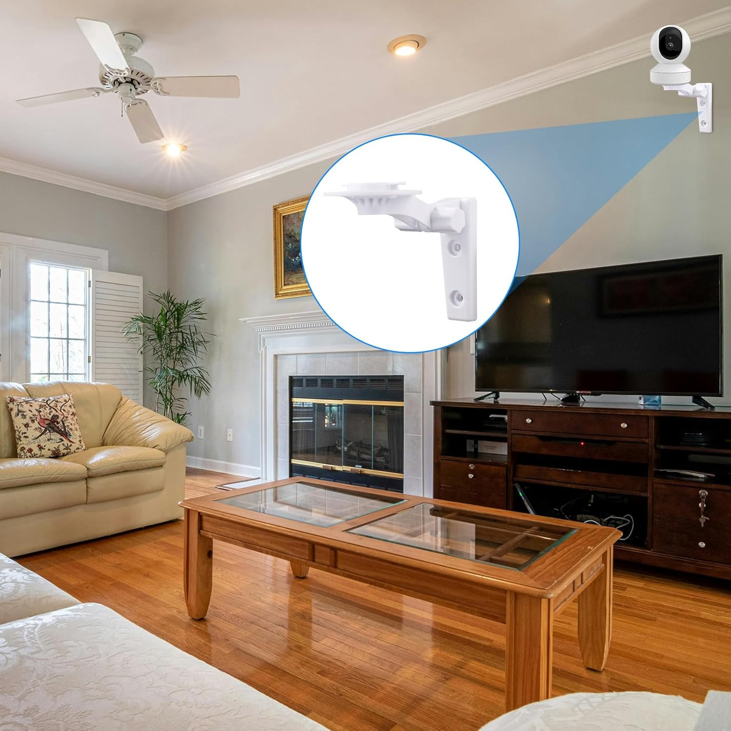 Camera Wall Mount Compatible with Reolink E1 / E1 Pro, White Camera Wall