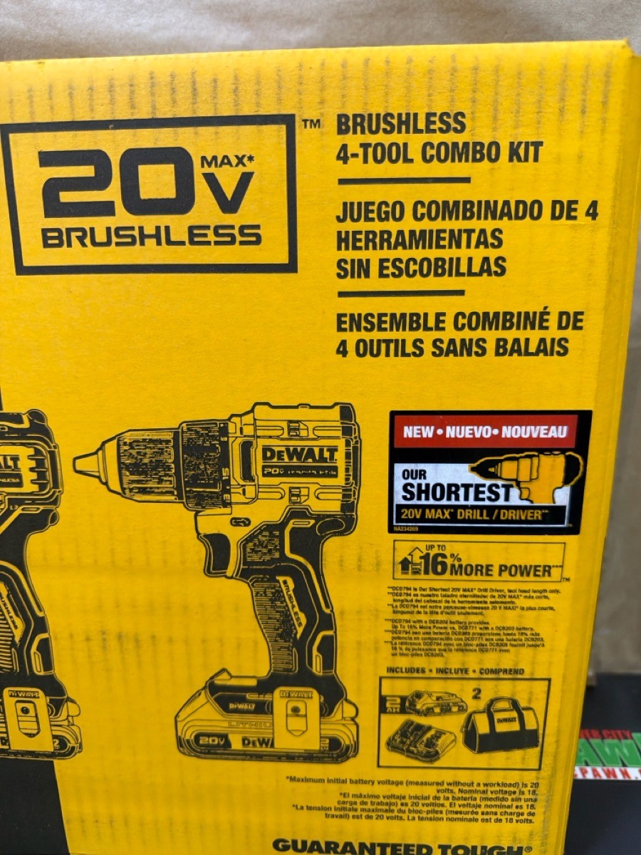 DEWALT DCK486D2 cordless 20v tool set (R7A015605)