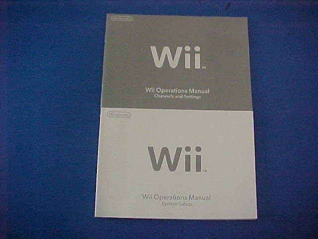 Nintendo Wii Operations Manuals - Channels and Settings and System Setup English