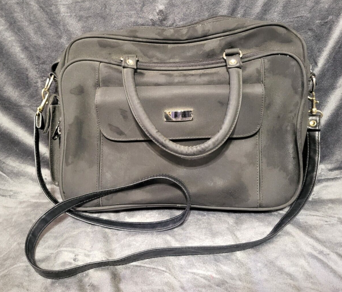 Black 14" Vinyl Laptop Bag