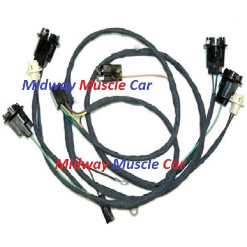 rear body tail light wiring harness 66 67 Chevy Chevelle Malibu SS Chevrolet