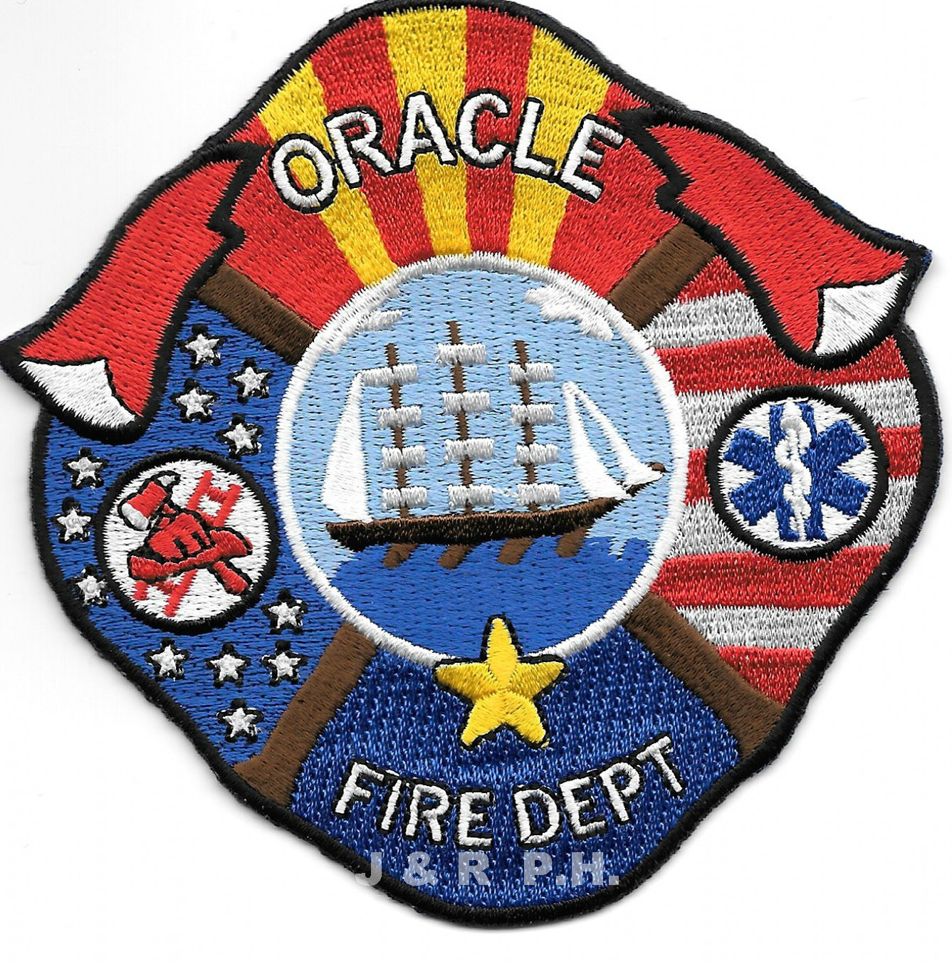 Oracle Fire Dept., Arizona (4" x 4" size) fire patch