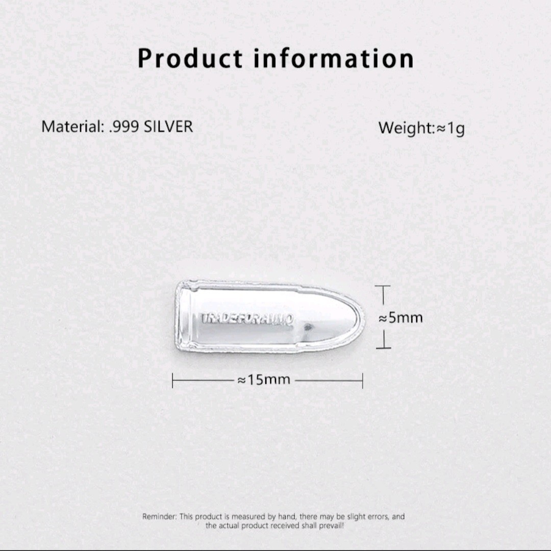 Bullet 1 Gram .999 Fine Silver Bar