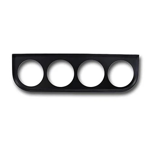 Universal 2-1/16" 52mm Quad Gauge Mounting Panel Four Holes 4 Mount Black