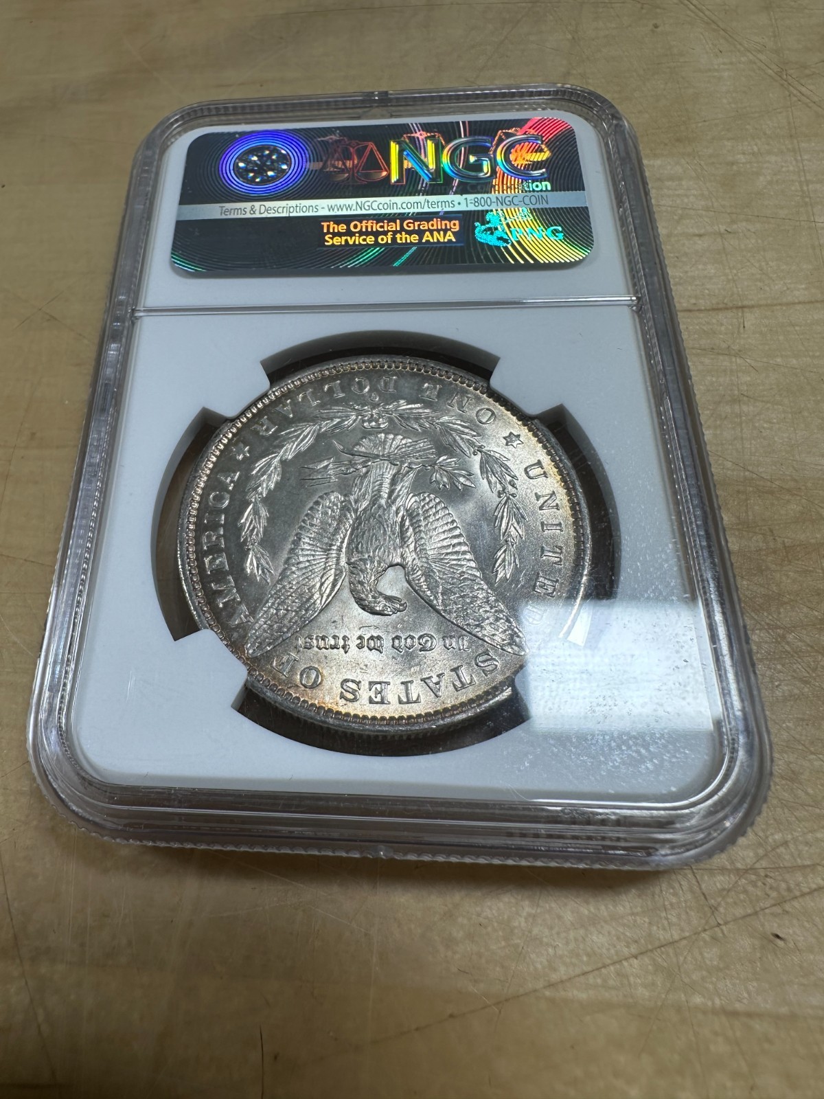 1884-O Morgan Silver Dollar MS63 NGC Toning